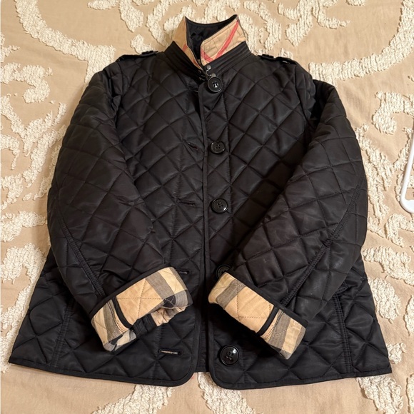 Burberry Black Quilted Kids Jacket size 10y and size medium Burberry skirt. - Picture 11 of 11